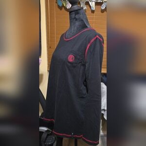 177 Ralph Lauren Navy w/Red Stitching & Lauren Logo On Pocket Long Sleeve Shirt